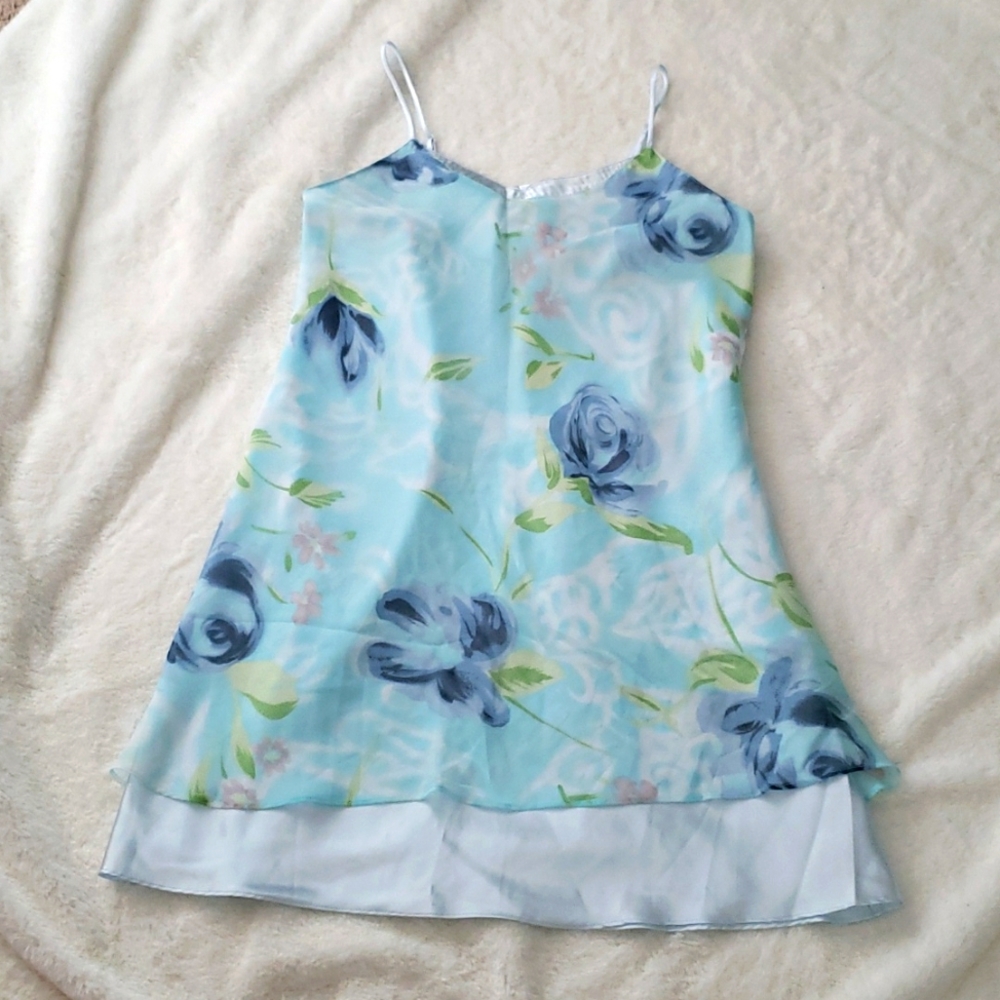 Silk floral dress